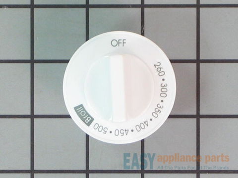 Thermostat Knob - White – Part Number: W10856103