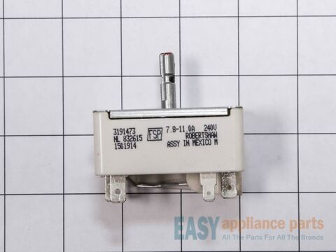 Surface Burner Switch - 8 Inch – Part Number: WP3191473