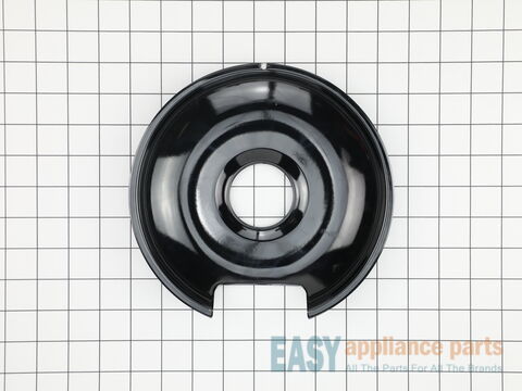 Porcelain Drip Bowl - 8" - Black – Part Number: WP74001479