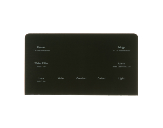DISPLAY CONTROL BLACK STAINLESS – Part Number: WR55X30601