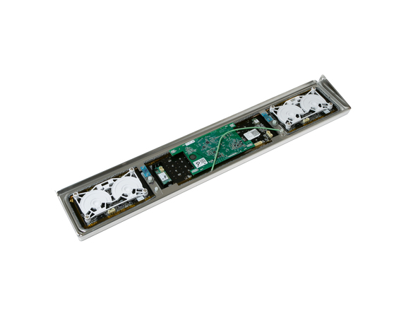 STAINLESS CONTROL PANEL OVERLAY W/ WIFI BOARD – Part Number: WB27X40490