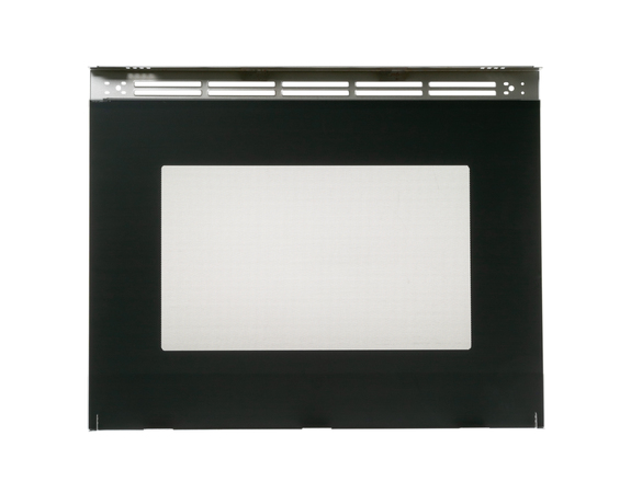 Warm metalic outer door and glass overla – Part Number: WB56X36885