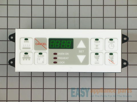 Electronic Clock Oven Control with Overlay - Black and White – Part Number: 12001628