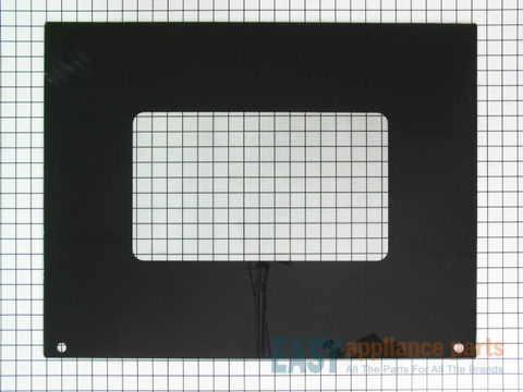 Exterior Oven Door Glass - Black – Part Number: 314818B