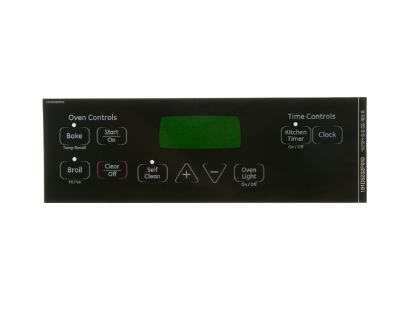 FACEPLATE GRAPHICS (Black) – Part Number: WB27T11013