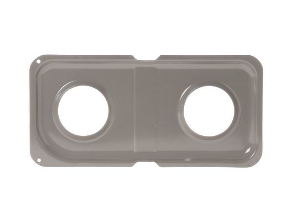Double Porcelain Drip Pan - Taupe - Left Side – Part Number: WB34K10016