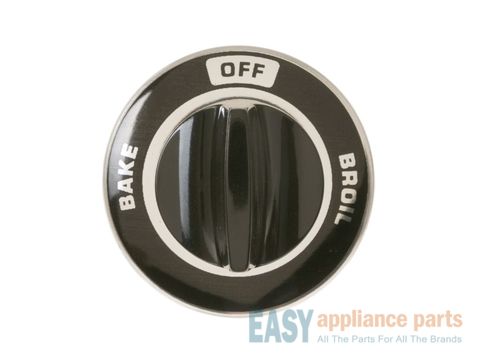 Oven Selector Knob - Black/Chrome – Part Number: WB3X378
