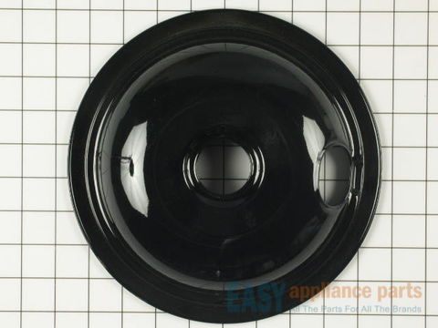 Drip Bowl - 8 Inch - Black – Part Number: W10290350RW