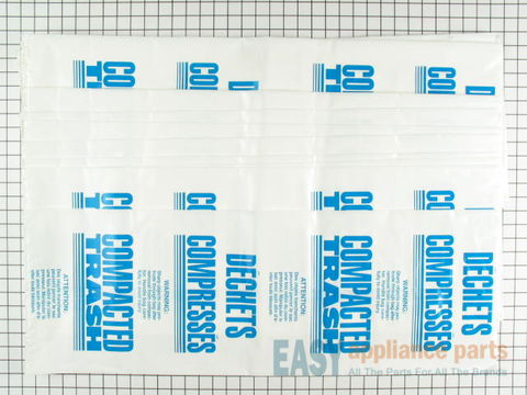 Plastic Compactor Bags - 15 Pack – Part Number: WX60X1