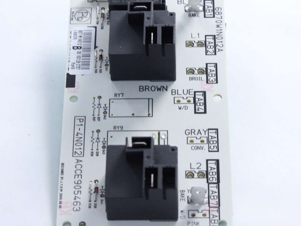 Range Oven Relay Control Board – Part Number: 6871W1N012B