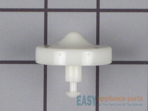 White Lower Rack Roller - almost an inch and a half in diameter. – Part Number: 5308000627