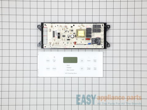 Electronic Clock with Overlay - White – Part Number: 318185446