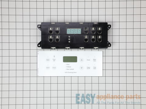 Electronic Clock with Overlay - White – Part Number: 318185446
