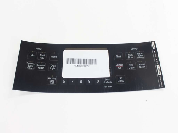 FACEPLATE GRAPHICS (BK) – Part Number: WB07X20960